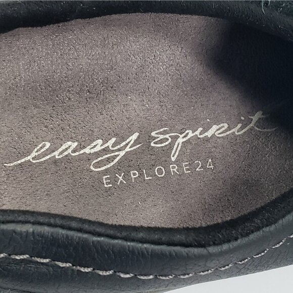 Easy Spirit Eseliana Women's 8.5M Black Slip On Shoes Leather Suede - Picture 8 of 10